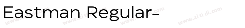 Eastman Regular字体转换